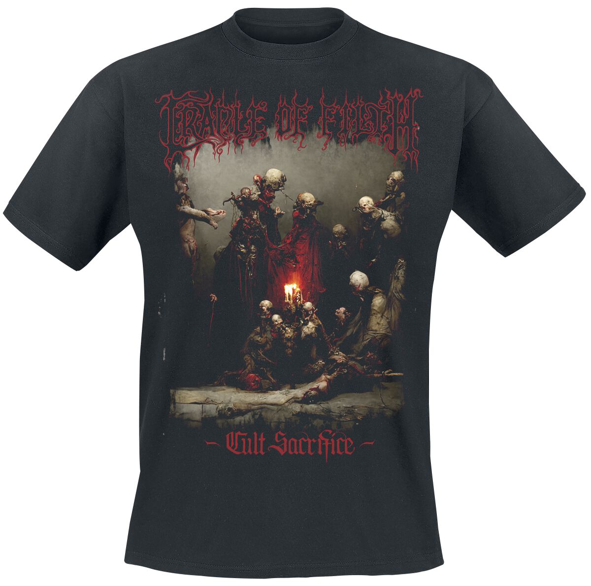 Cradle Of Filth T-Shirt Cult Sacrifice S to XXL for Men black