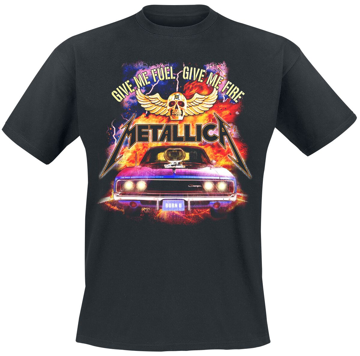 Metallica T-Shirt Give Me Fuel S to XXL for Men black