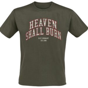 Heaven Shall Burn T-Shirt Never Surrender S to 4XL for Men green