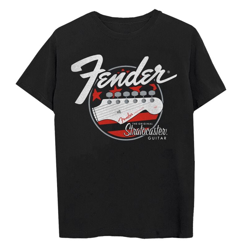 Fender T-Shirt Stratocaster S to 3XL for Men black