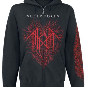 Sleep Token Hoodie Jacket Portrait Zip S to XL for Men black