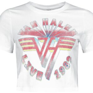 Van Halen T-Shirt Live '82 S to XL for Women white