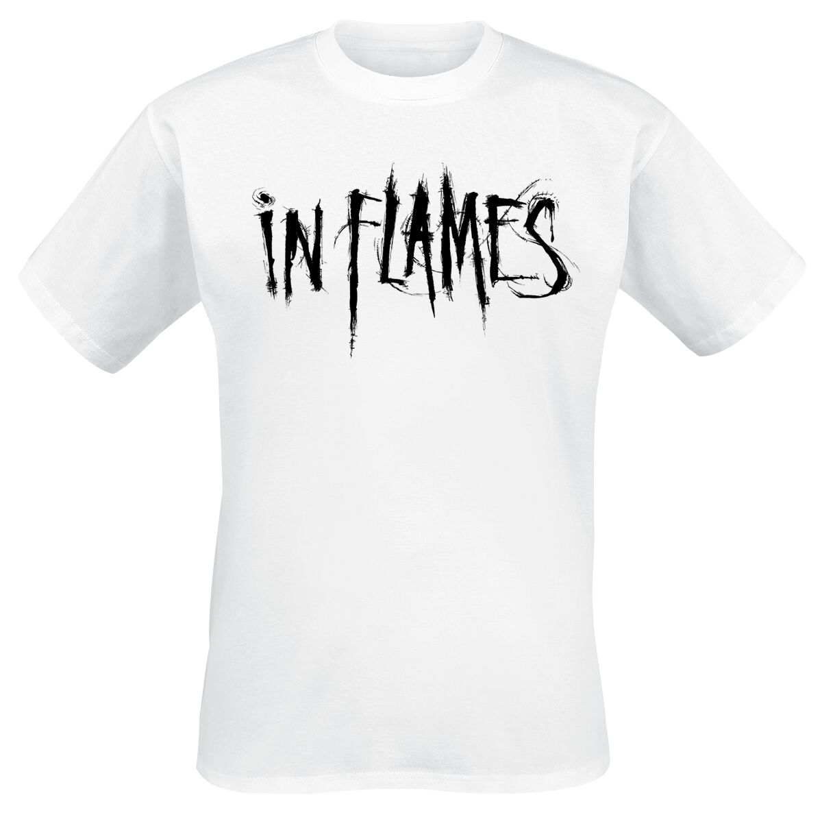 In Flames T-Shirt Buried Time S to 3XL for Men white
