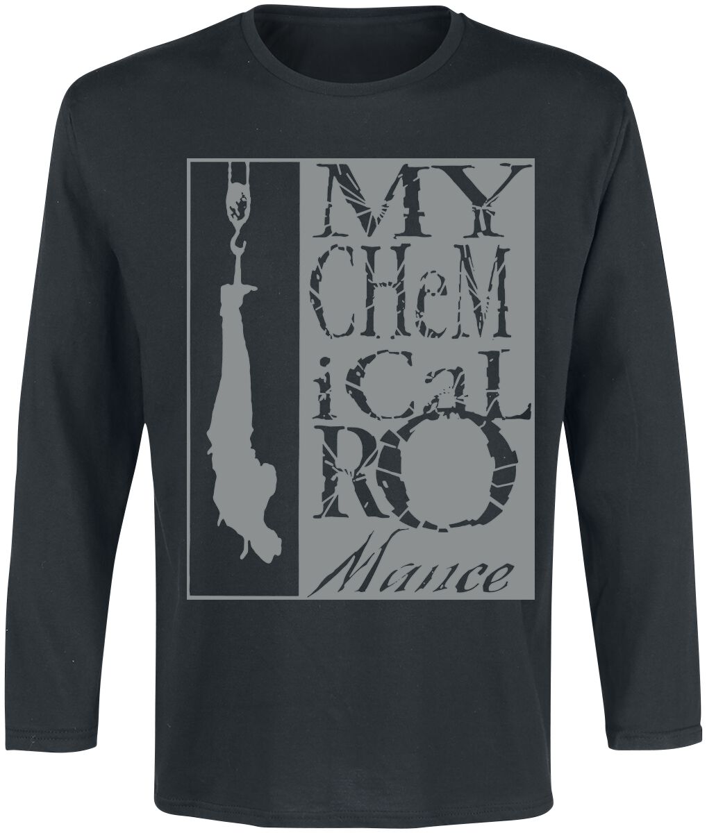 My Chemical Romance Long-sleeve Shirt Hangman L to XL for Men black