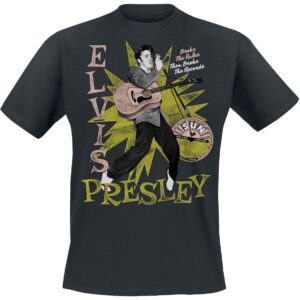 Elvis Presley T-Shirt Broke The Rules S to 3XL for Men black