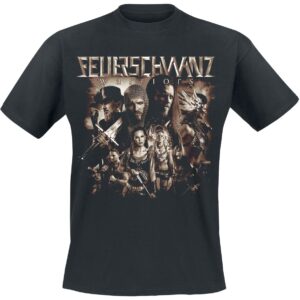 Feuerschwanz T-Shirt Warriors S to 3XL for Men black