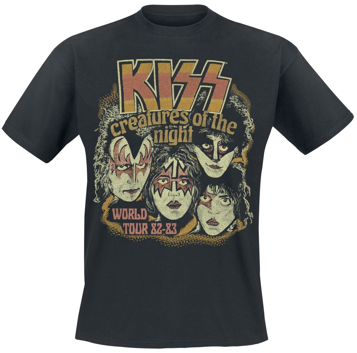 Kiss T-Shirt Creatures World Tour S to XXL for Men black