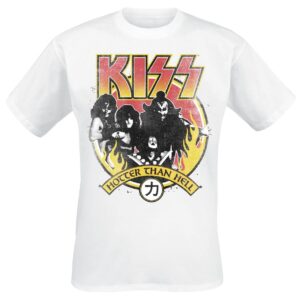 Kiss T-Shirt Hotter Then Hell S to 3XL for Men white