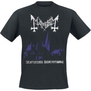 Mayhem T-Shirt Purple De Mysteriis Dom Sathanas S to XXL for Men black