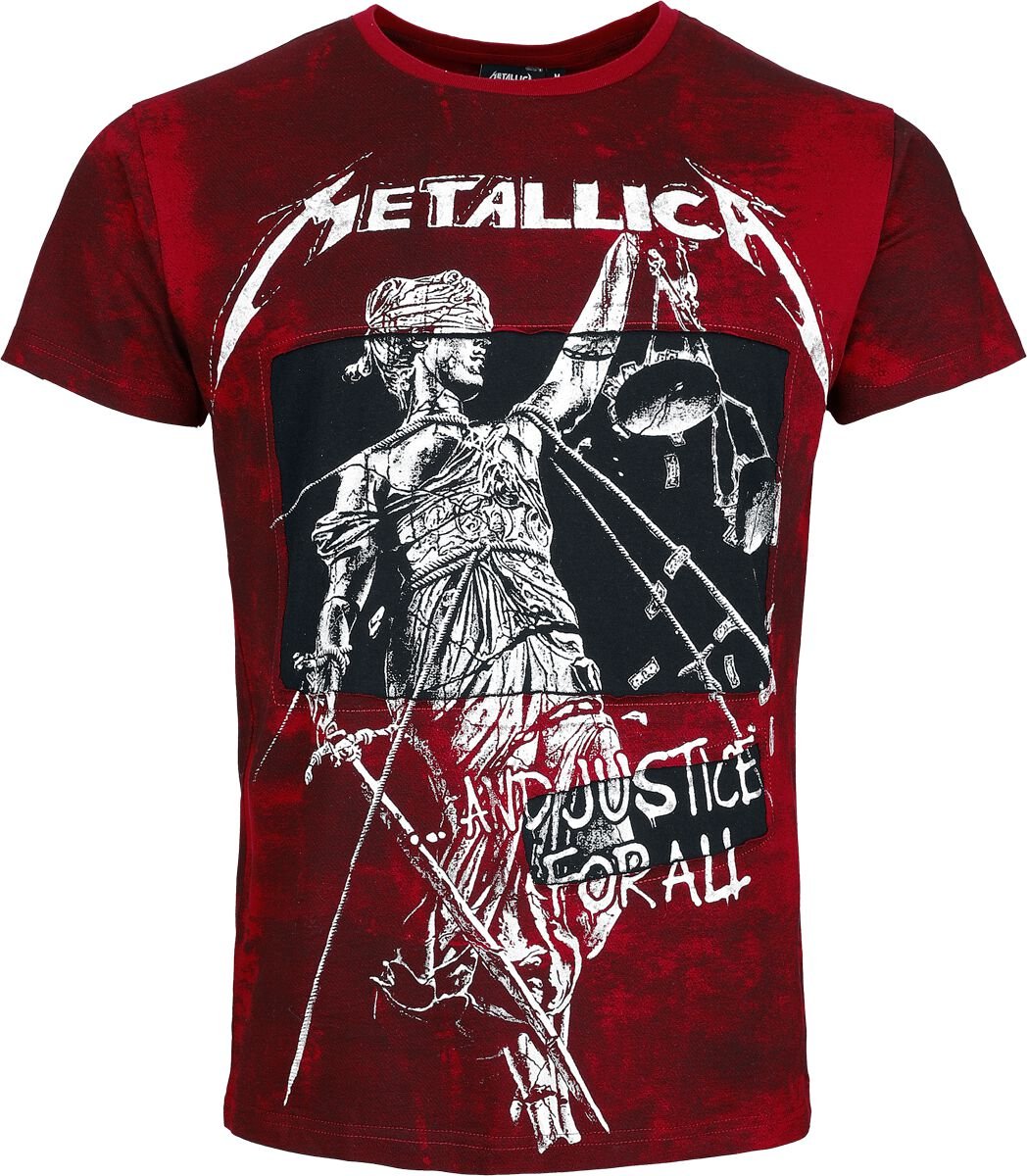 Metallica T-Shirt EMP Signature Collection S to 3XL for Men dark red