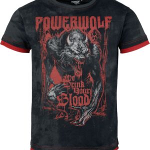 Powerwolf T-Shirt EMP Signature Collection S to L for Men dark grey-red