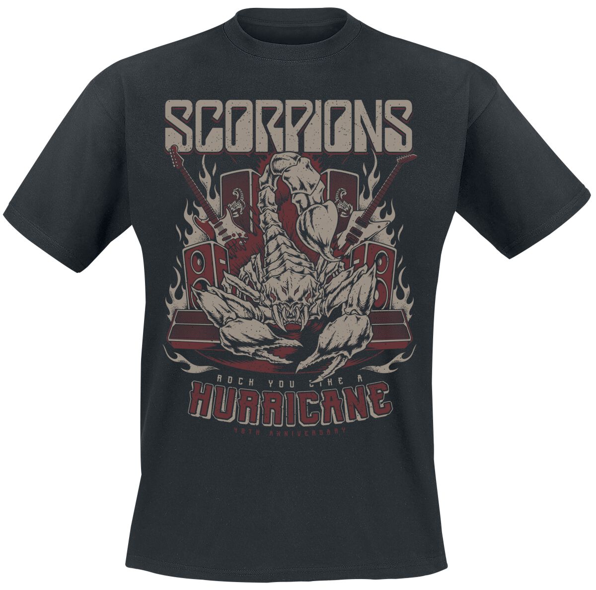 Scorpions T-Shirt Hurricane 40th Anniversary S to 3XL for Men black