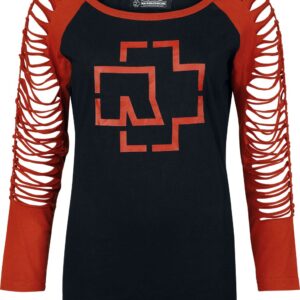 Rammstein Long-sleeve Shirt Rotes Licht S to 3XL for Women black-red
