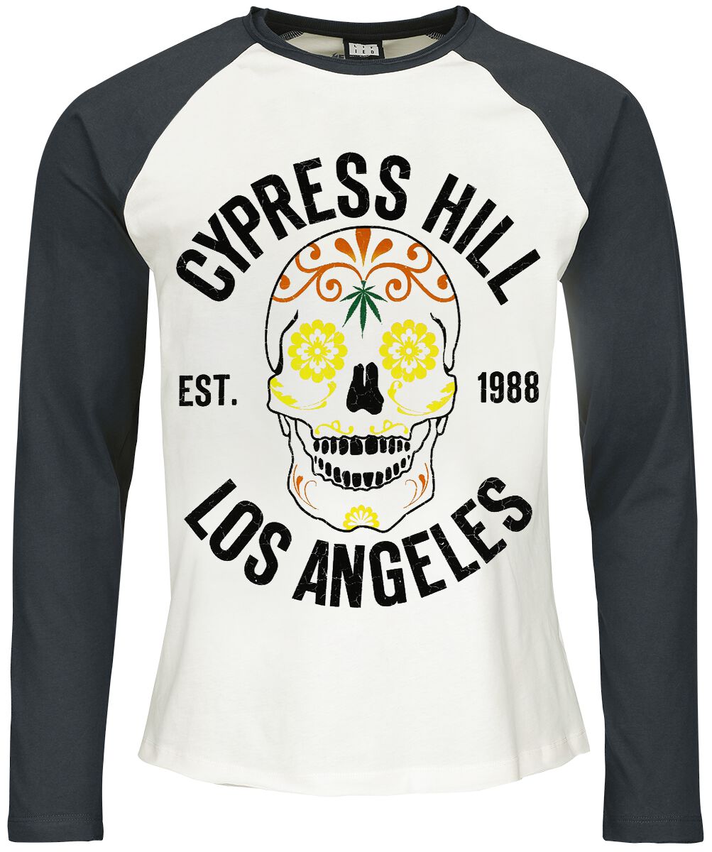 Cypress Hill Long-sleeve Shirt Amplified Collection Floral Skull S to 3XL for Men multicolour