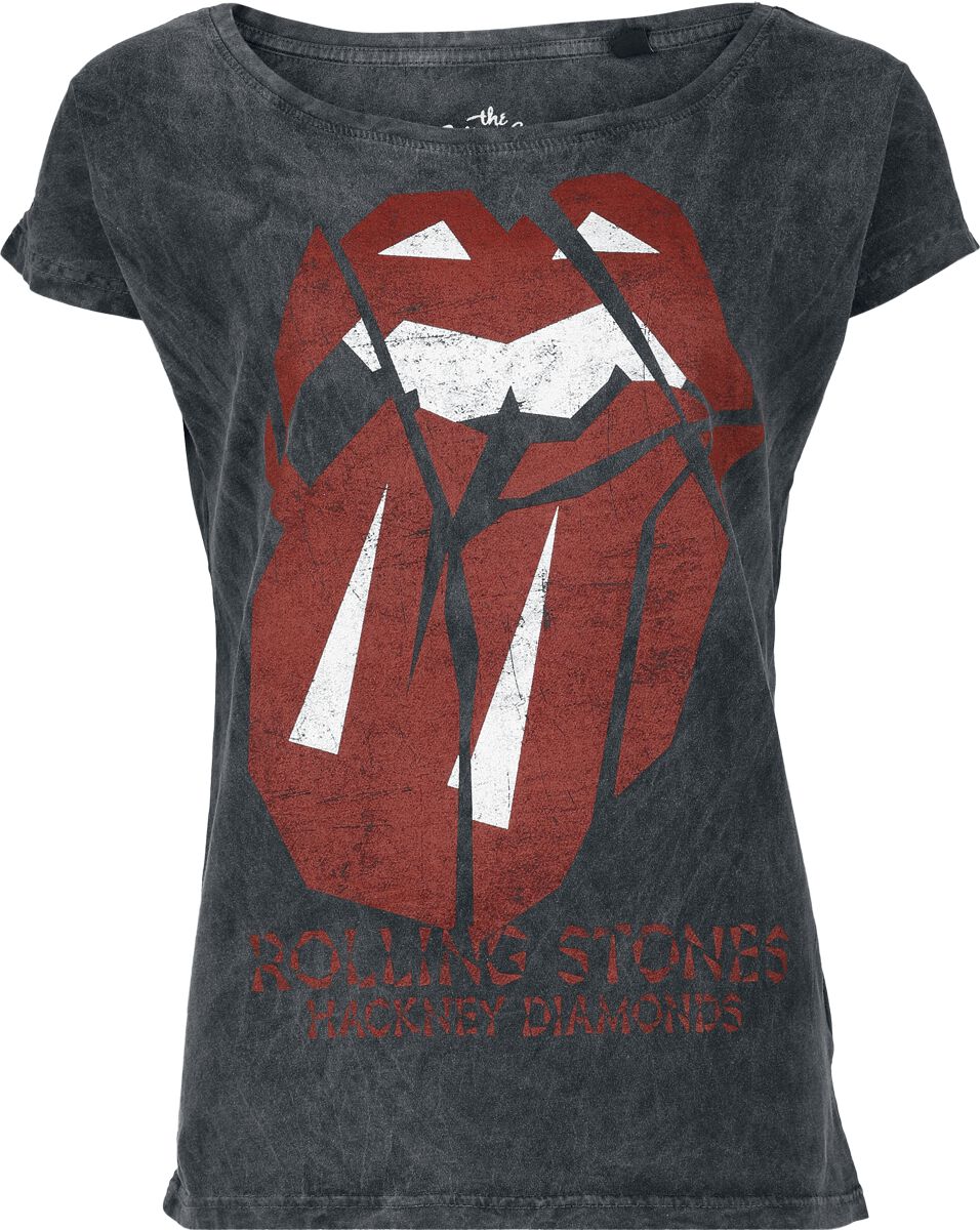 The Rolling Stones T-Shirt Hackney diamonds S to 4XL for Women charcoal