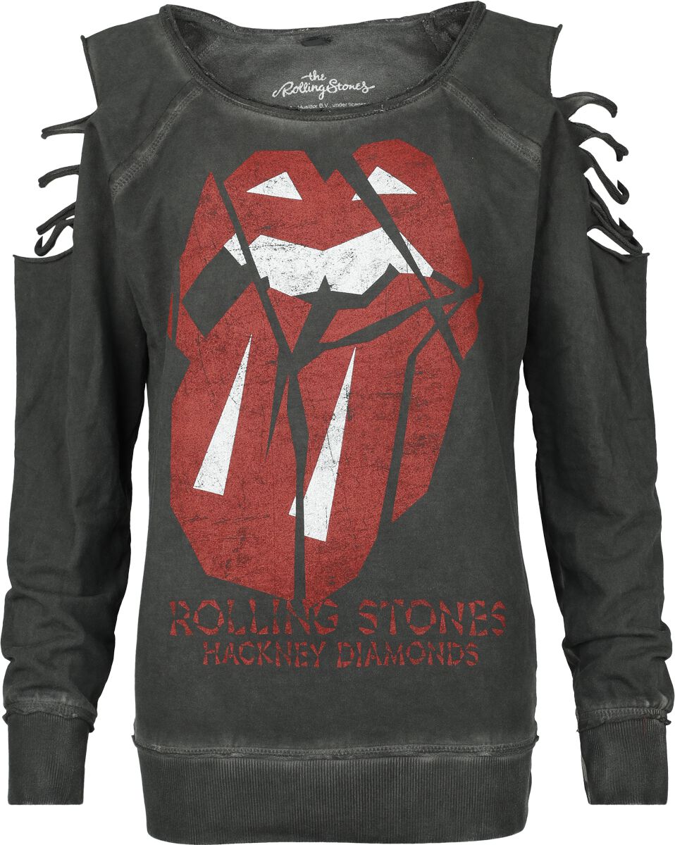 The Rolling Stones Sweatshirt Hackney diamonds S to XXL for Women charcoal