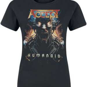 Accept T-Shirt Humanoid L to XXL for Women black