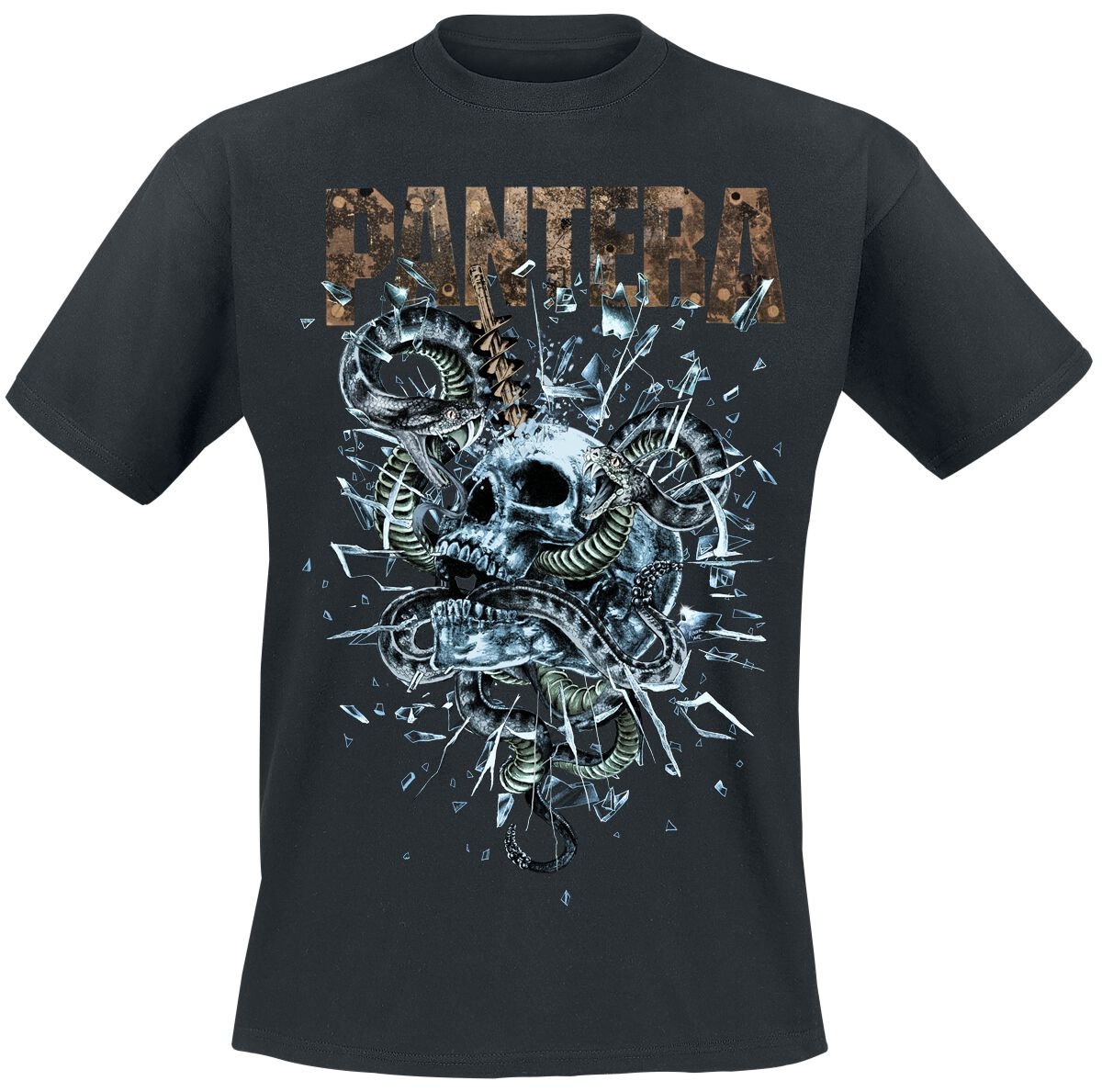 Pantera T-Shirt Skull & Snakes L to 3XL for Men black