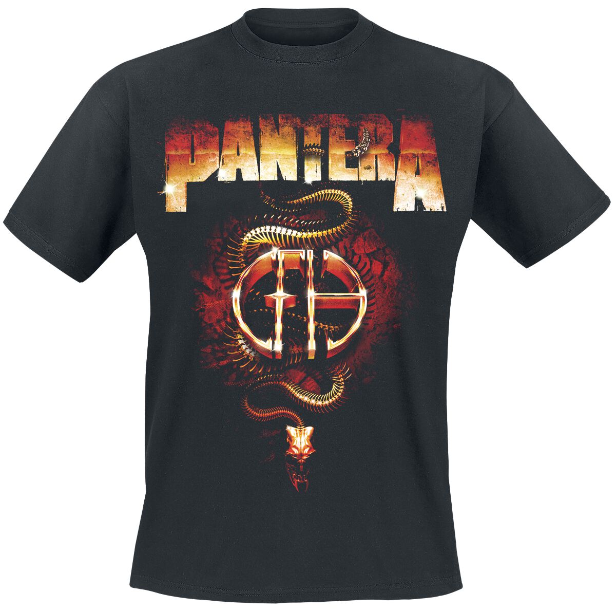 Pantera T-Shirt CFH Steel Snake M to 3XL for Men black