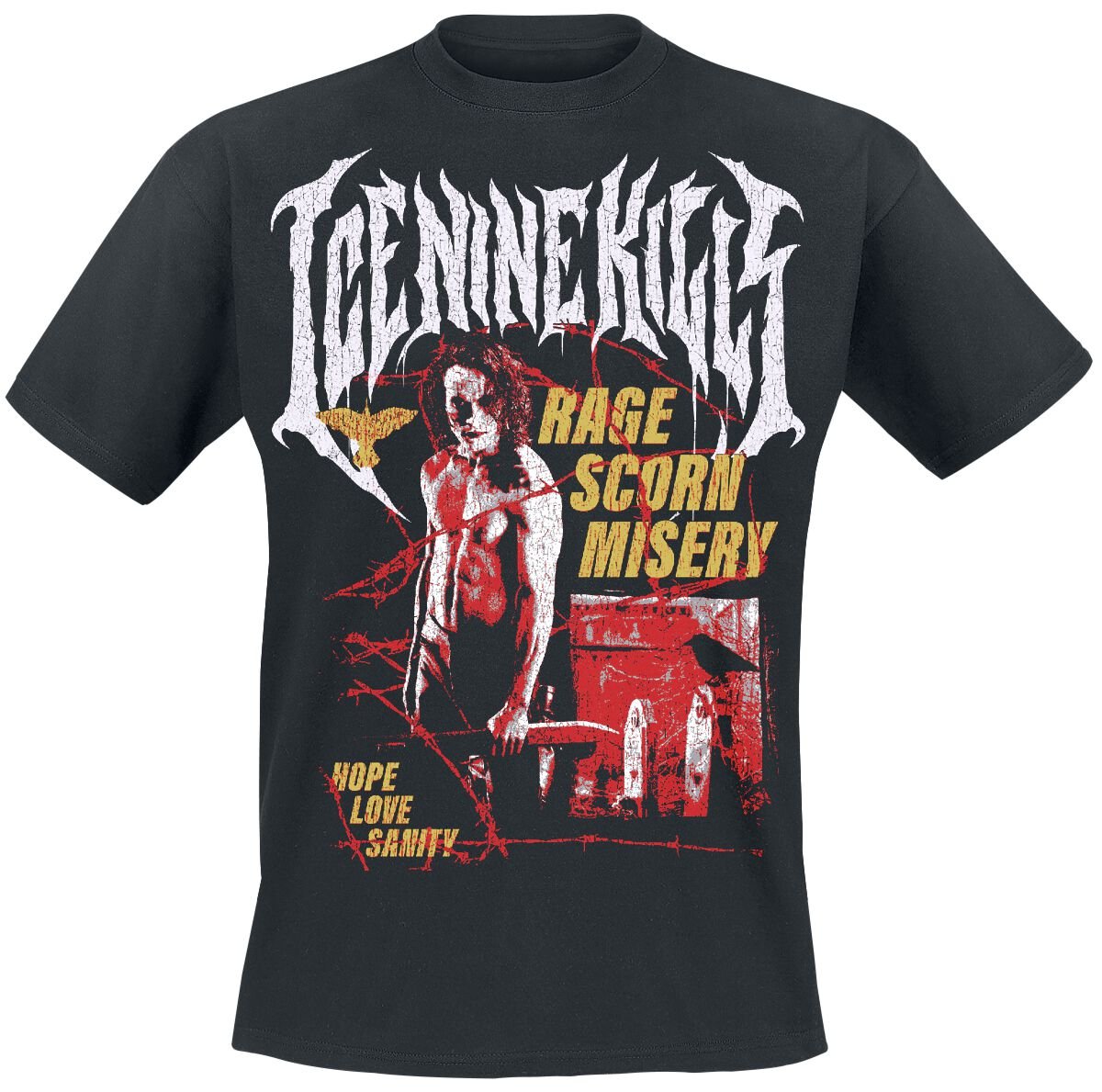 Ice Nine Kills T-Shirt Fire M to XL for Men black