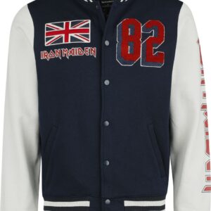 Iron Maiden Varsity Jacket NOTB Coaches S to 4XL for Men multicolour