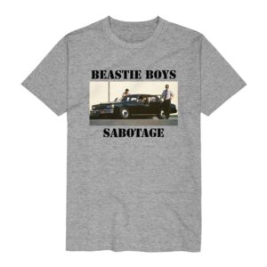 Beastie Boys T-Shirt Sabotage S to 3XL for Men mottled grey