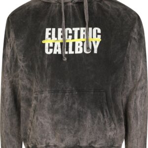 Electric Callboy Hoodie Spray Smile M to XXL for Men grey
