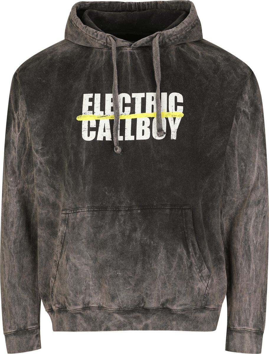 Electric Callboy Hoodie Spray Smile M to XXL for Men grey