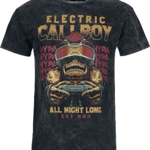 Electric Callboy T-Shirt All Night Long S to 3XL for Men charcoal