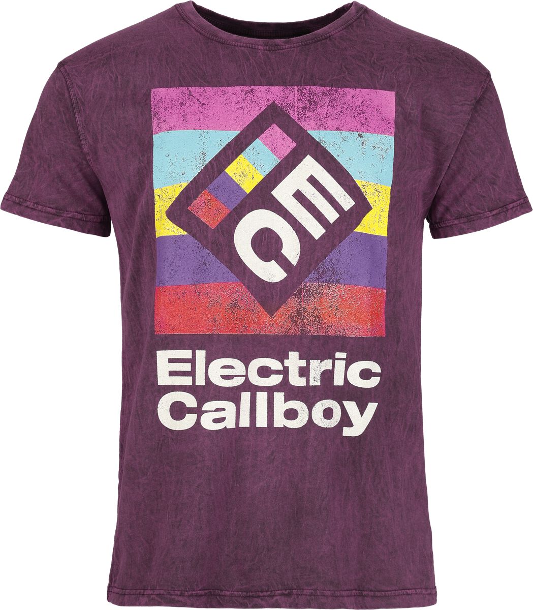 Electric Callboy T-Shirt Square Logo S to 3XL for Men lilac
