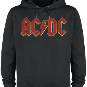 AC/DC Hoodie Amplified Collection Logo Dark Night S to XXL for Men black