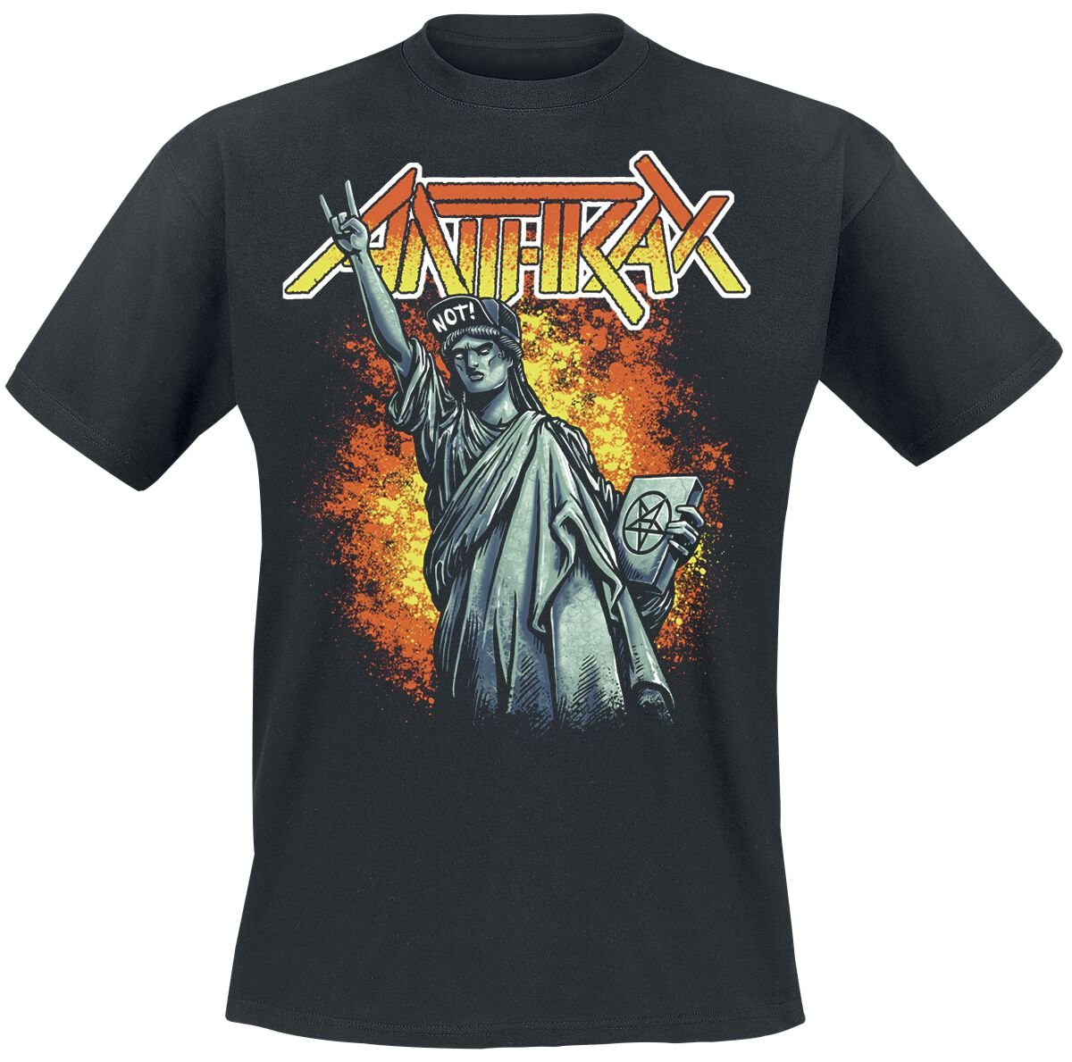 Anthrax T-Shirt Not Statue S to XXL for Men black