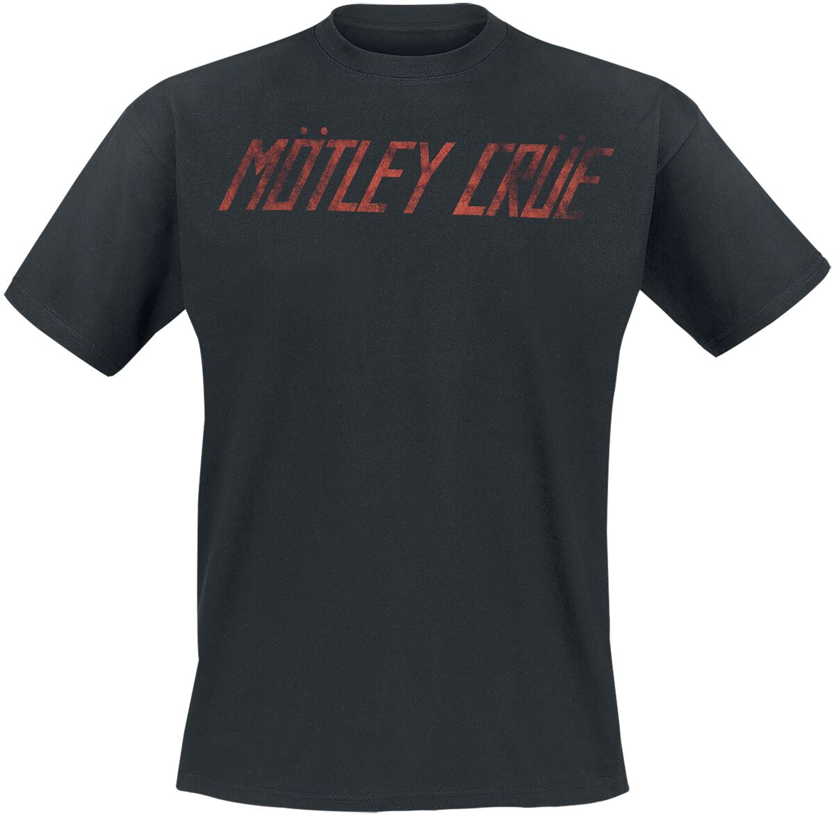 Mötley Crüe T-Shirt Distressed Logo S to XXL for Men black