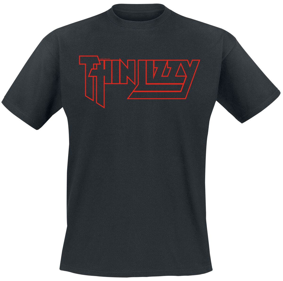 Thin Lizzy T-Shirt Life Logo S to XXL for Men black