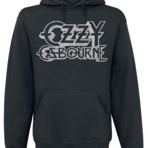 Ozzy Osbourne Hoodie Vintage Logo S to XXL for Men black