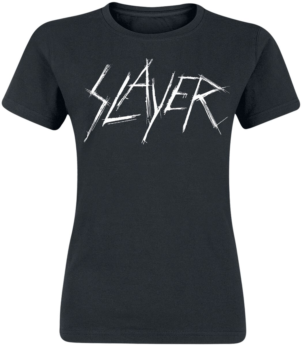 Slayer T-Shirt Scratchy Logo S to XXL for Women black