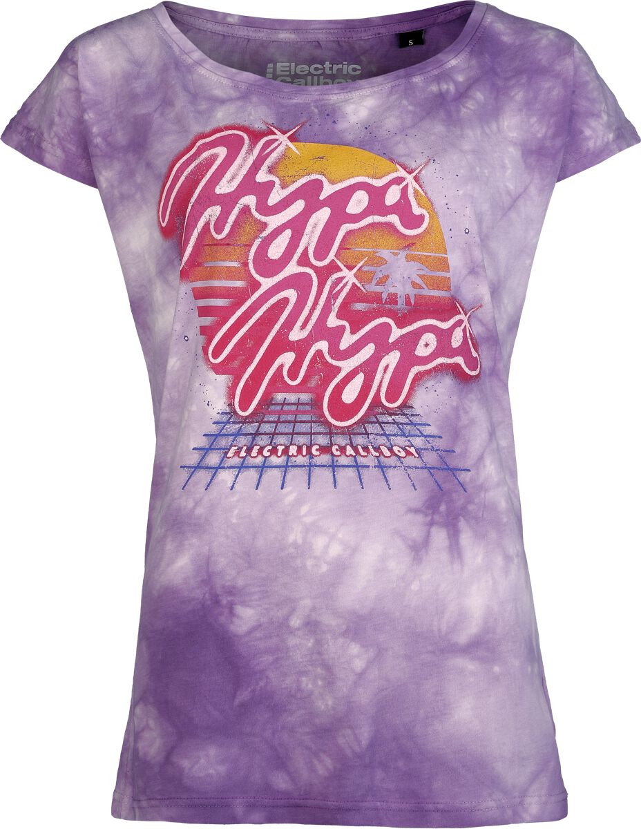 Electric Callboy T-Shirt Hypa Hypa M to 4XL for Women purple/white
