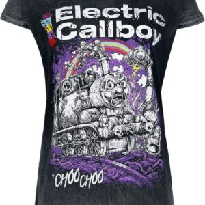 Electric Callboy T-Shirt Choo Choo S to XXL for Women grey