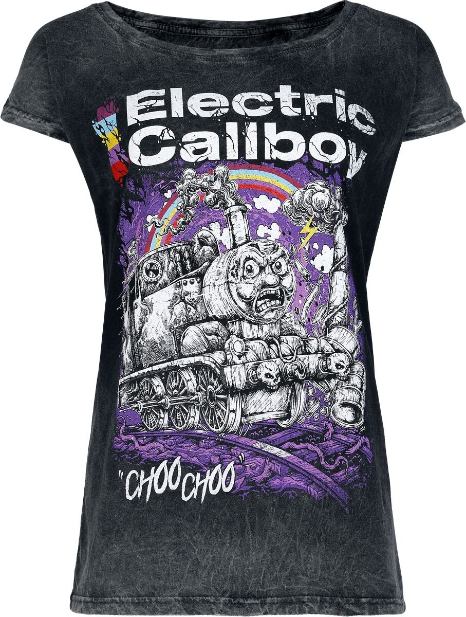 Electric Callboy T-Shirt Choo Choo S to XXL for Women grey