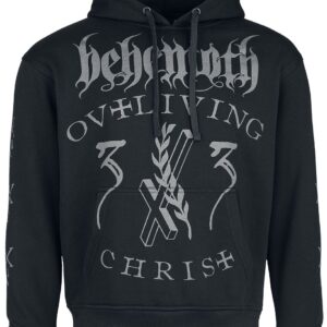 Behemoth Hoodie Living Christ Silver S to XXL for Men black