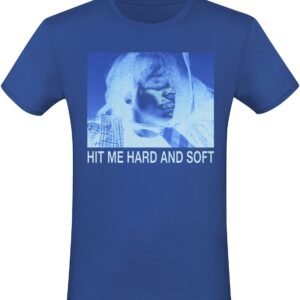 Billie Eilish T-Shirt HMHAS Gradient Portrait S to XXL for Men blue