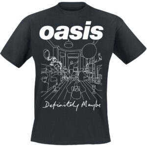 Oasis T-Shirt DM Illustration S to 4XL for Men black