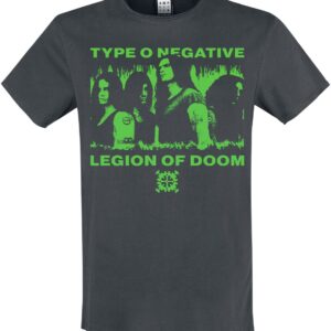 Type O Negative T-Shirt Amplified Collection Legion Of Doom S to 3XL for Men charcoal