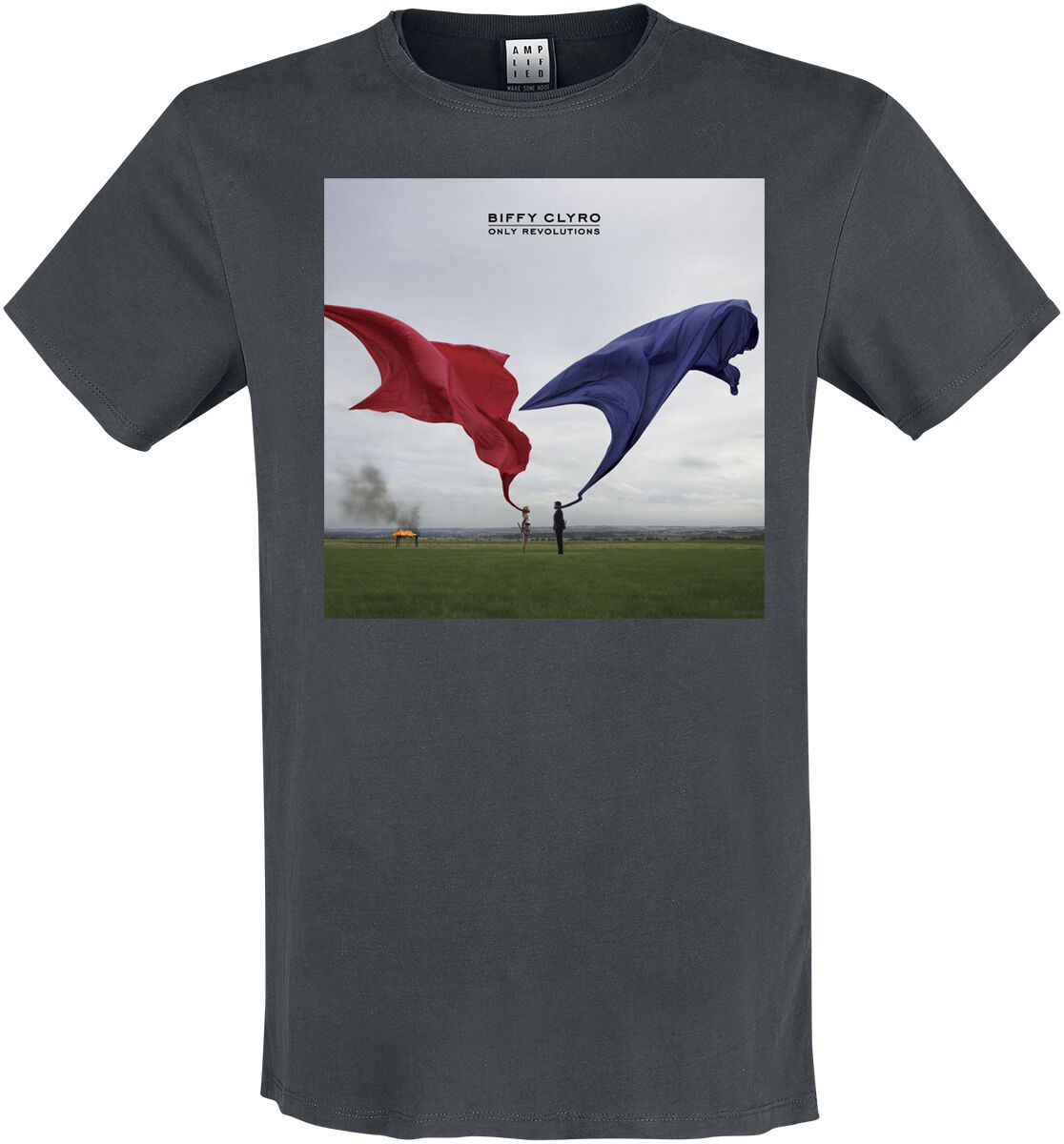 Biffy Clyro T-Shirt Amplified Collection Only Revolutions S to 3XL for Men charcoal