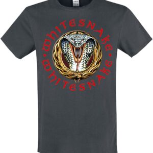 Whitesnake T-Shirt Amplified Collection Donnington Snake S to L for Men charcoal