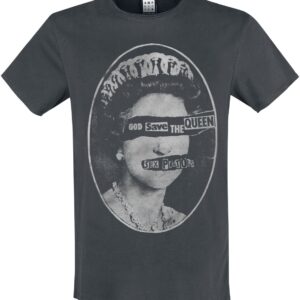 Sex Pistols T-Shirt Amplified Collection Queens S to 3XL for Men charcoal
