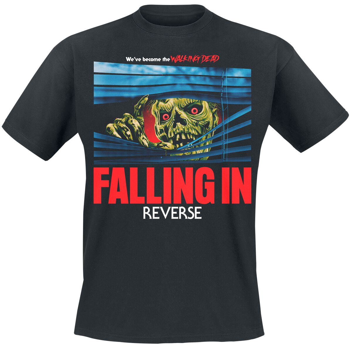 Falling In Reverse T-Shirt Walking Dead S to 4XL for Men black