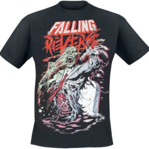 Falling In Reverse T-Shirt Grave Zombie S to 4XL for Men black