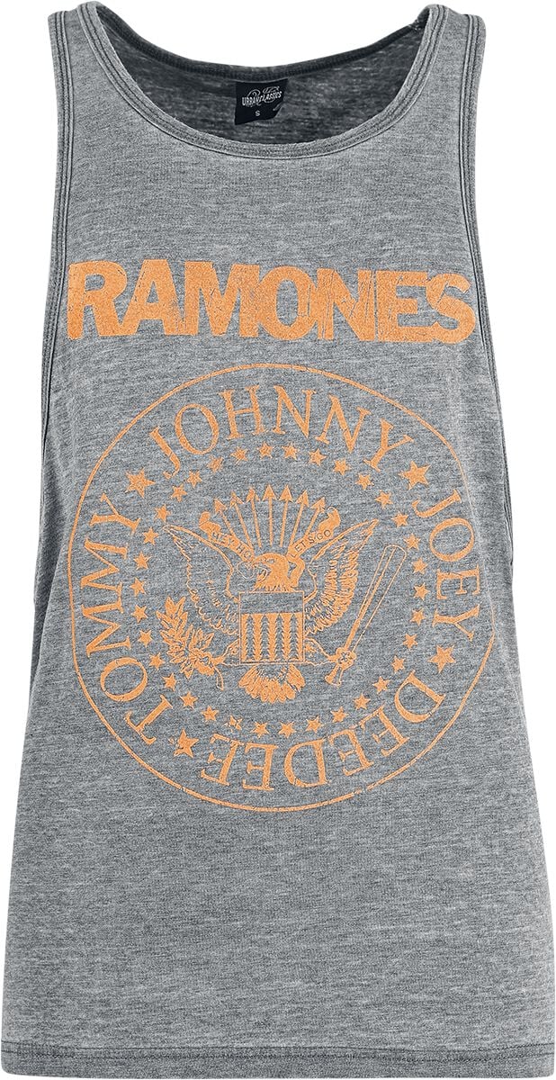 Ramones Top Monocolour Crest XS to L for Women mottled dark grey