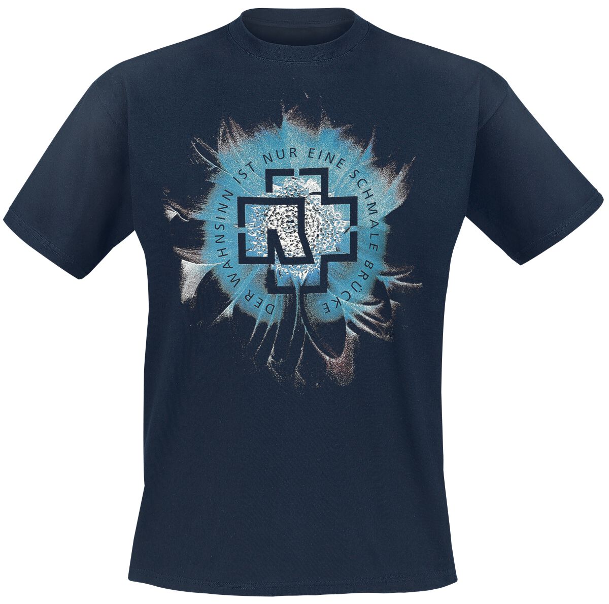 Rammstein T-Shirt Wahnsinn S to 3XL for Men navy
